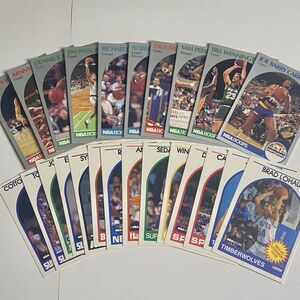 Vintage 1989 - 1990 NBA Hoops Basketball Cards Lot of 24 Cards